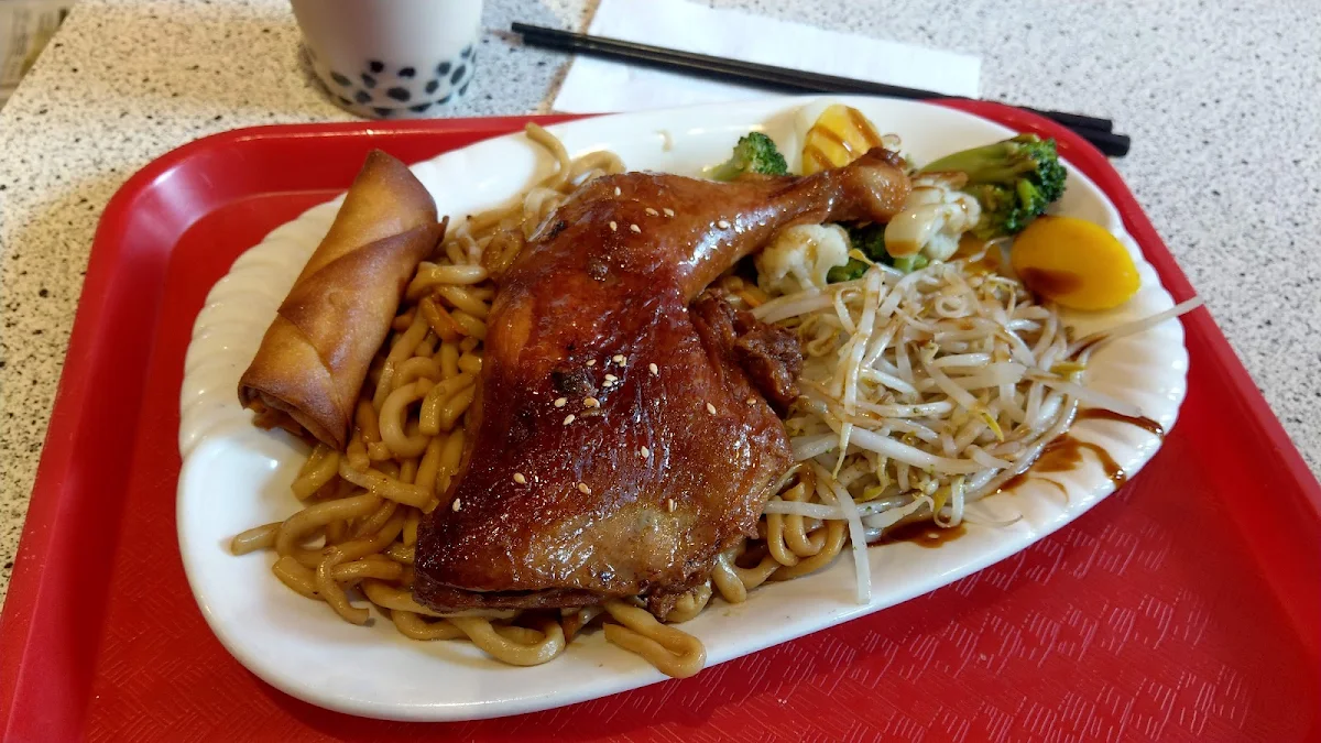 bbq chicken dry noodles 鸡腿干面